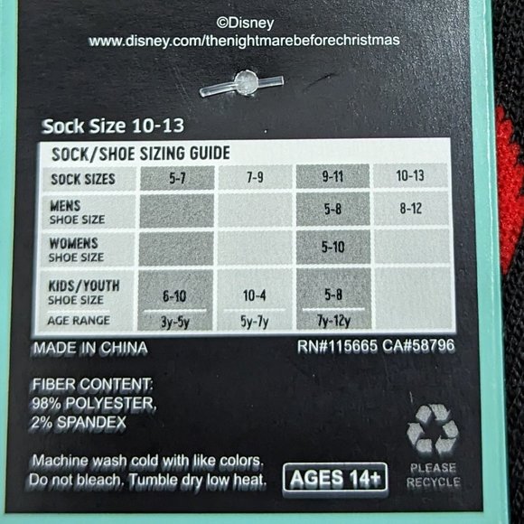 Disney* The Nightmare Before Christmas Mix & Match Crew Socks (Size 10-13)‎ - Picture 4 of 6